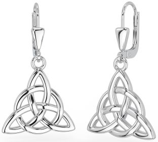 Silver Irish "Celtic Knot" Dangle Earrings