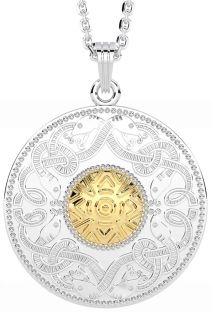 Gold Silver Celtic Warrior Necklace