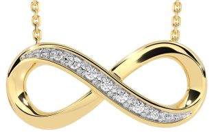 Diamond Gold Infinity Necklace