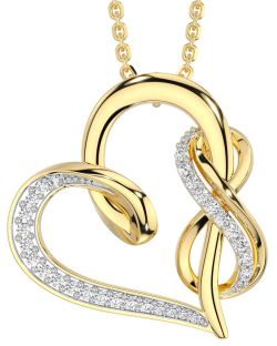 Diamond Gold Infinity Necklace