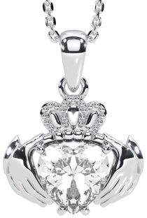 Diamond Silver Celtic Necklace