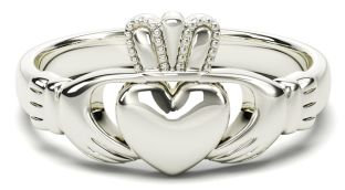 Ladies Silver Claddagh Ring