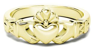 Ladies Silver Claddagh Celtic Knot Ring