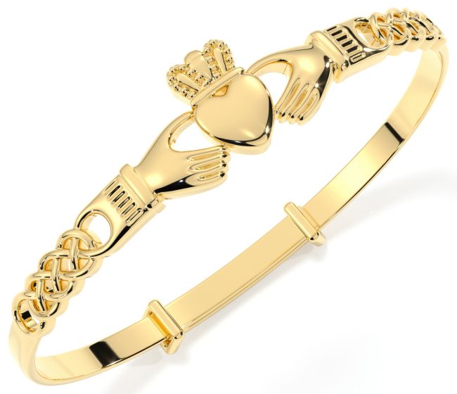 claddagh bracelet gold