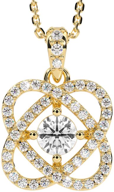 Diamond Gold Celtic Necklace