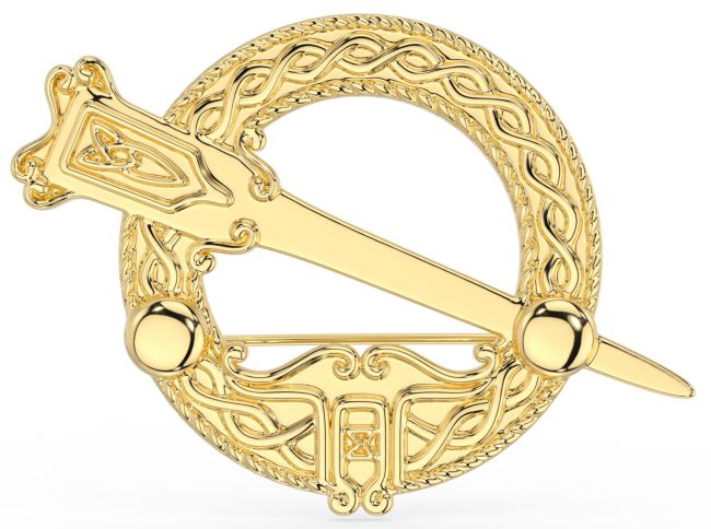 14K Yellow Gold Solid Silver Celtic 