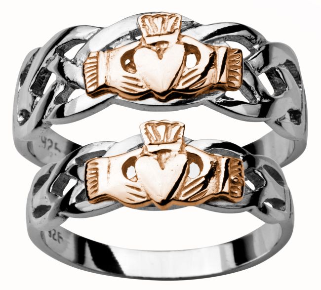 Claddagh wedding ring set Clearance